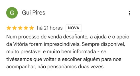 Avaliação Google · 5 estrelas