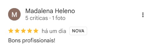 Avaliação Google · 5 estrelas