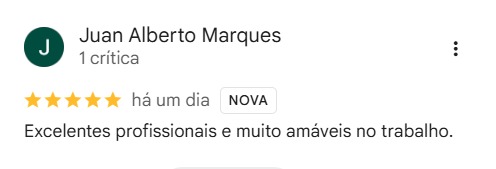 Avaliação Google · 5 estrelas