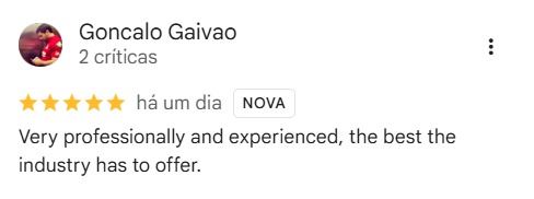 Avaliação Google · 5 estrelas