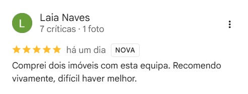 Avaliação Google · 5 estrelas
